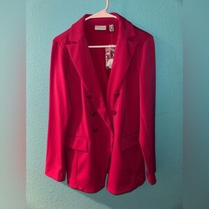 Susan Graver Vibrant Pink Blazer